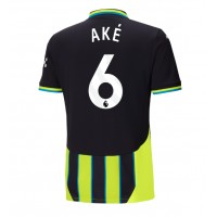 Camiseta Manchester City Nathan Ake #6 Segunda Equipación Replica 2024-25 mangas cortas